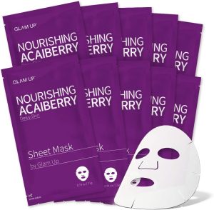 قناع ورقي مغذي من جلام اب AcaiBerry (10 ورقات) - بشرة ندية