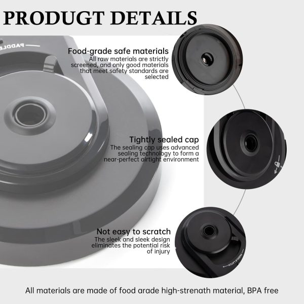 ⁦Dxiocli Outer Bowl Lid Replacement for Ninja Creami NC301 NC300 NC299AMZ Series | BPA-Free Polycarbonate | Dishwasher-Safe Watertight Design (Lid Only)⁩ - الصورة ⁦4⁩