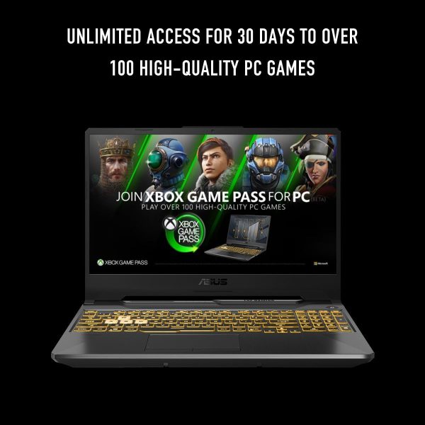 ⁦اسس لابتوب العاب تي يو اف A15 (2024) بشاشة 15.6 انش FHD 144Hz وانفيديا® جيفورس RTX™ 3050 وAMD رايزن 5 7535HS و8GB DDR5 و512GB PCIe® الجيل الرابع NVME SSD وواي فاي 6 وويندوز 11 FA506NC-ES51⁩ - الصورة ⁦8⁩
