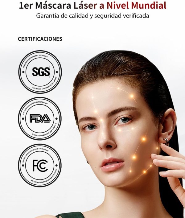 ⁦JOVS 4D Laser Light Therapy Mask, Red Light Therapy for Face with 4 Different Wavelength Adopted FPT Concentrated Technology, 3 Modes Portable Face Mask for Anti-aging⁩ - الصورة ⁦3⁩