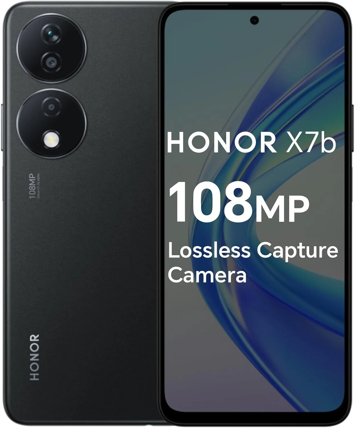 Honor X7b DUAL SIM 128GB ROM + 6GB RAM (GSM ONLY | NO CDMA) Factory Unlocked 4G/LTE Smartphone (Midnight Black) - International Version