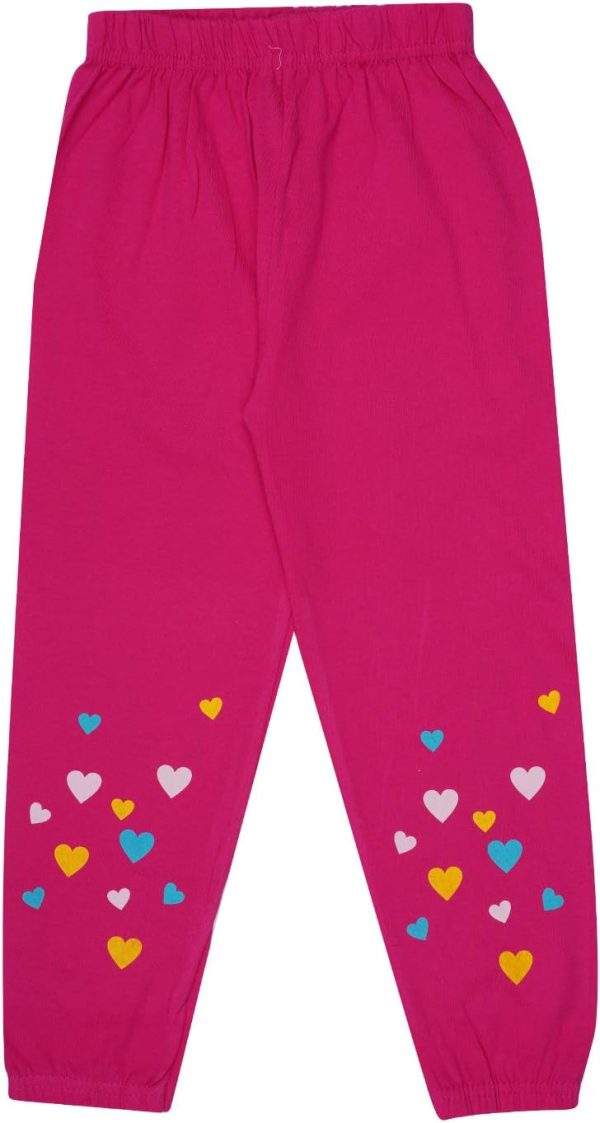 ⁦KYDA KIDS Girl's Loose Fit Track Pants (Pack of 5)⁩ - الصورة ⁦4⁩