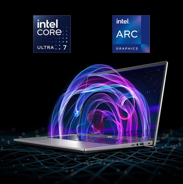 ⁦ايسر لابتوب سويفت جو 14 انتل ايفو رفيع وخفيف الوزن شاشة OLED انش 2880 × 1800 90Hz | فتح تجارب الذكاء الاصطناعي | معالج كور الترا 7 155H | ARC | 16GB LPDDR5X | 1TB SSD | SFG14-72-72YK⁩ - الصورة ⁦5⁩
