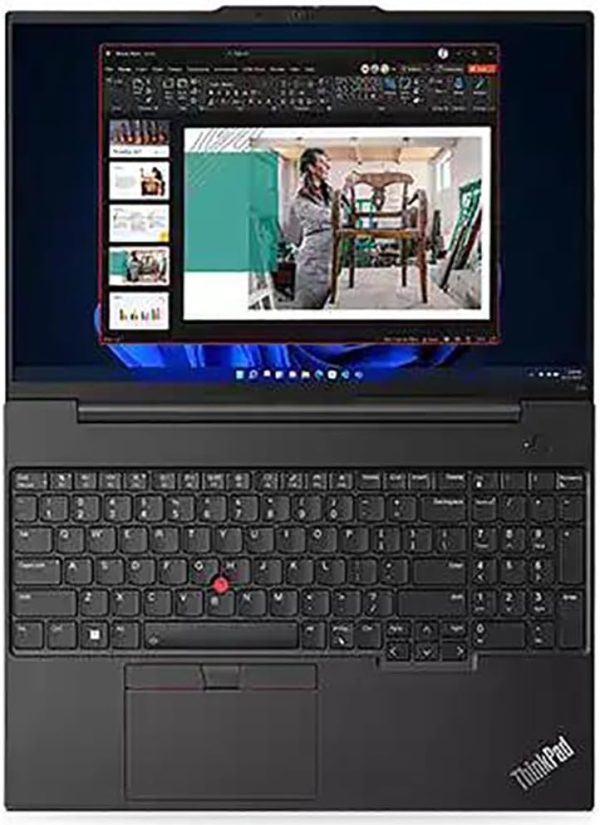 ⁦لينوفو لابتوب اعمال ثينك باد E16 بشاشة 16 انش FHD+ ومعالج AMD رايزن 5 7530U سداسي النواة (افضل من i7-1355U) و24GB DDR4 RAM و1TB PCIe SSD وواي فاي 6 وكيبورد باضاءة خلفية وقارئ بصمة وويندوز 11 برو،⁩ - الصورة ⁦4⁩