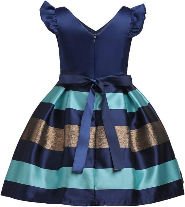 ⁦Cichic Girls Party Dress Toddler Girls' Princess Dresses for Birthday Bridesmaid Wedding Occasion Sparkly Frocks 2-12 Years Old…⁩ - الصورة ⁦2⁩