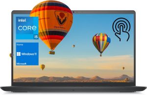 Dell Inspiron 3000 Series 3520 Laptop, 15.6" FHD Touchscreen, Intel Core i5-1155G7, 16GB DDR4 RAM, 512GB PCIe SSD, Webcam, SD Card Reader, Wi-Fi, Windows 11 Home, Black