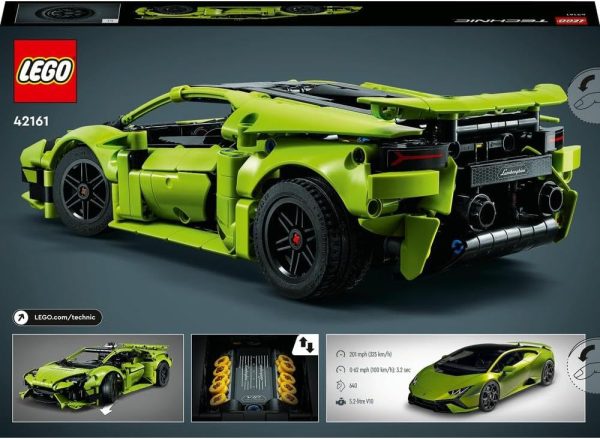 ⁦مجموعة لامبورغيني هوراكان تكنيكا 42161 من ™LEGO® Technic للأطفال بعمر +9 الذين يحبون ألعاب السيارات الرياضية الخارقة (806 قطع)⁩ - الصورة ⁦6⁩