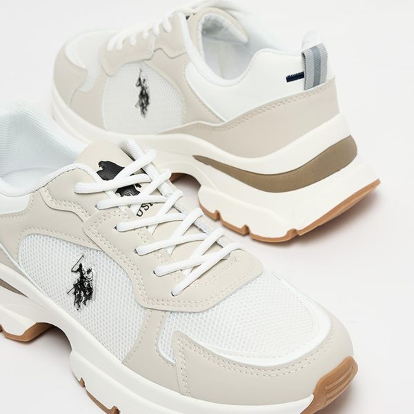 ⁦U.S POLO ASSN. LEAH GLB 5FX OD_POWDER womens Sneaker⁩ - الصورة ⁦5⁩