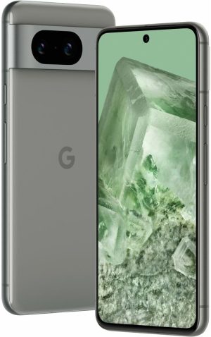 Google Pixel 8 5G | Unlocked Dual SIM (nano-SIM, eSIM) | 6.2-inch Android Smartphone (128GB + 8GB RAM, Hazel)