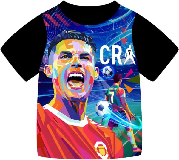 ⁦TONGQUD Boy's Ronaldo7 Pajamas Pyjama Set⁩ - الصورة ⁦3⁩