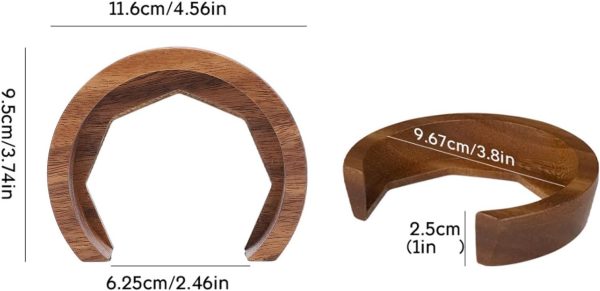 ⁦Cryfokt Walnut Wood Grouphead, Heat Resistant Heat, Coffee Machine Grouphead Replacement Part Compatible with E61 Series Coffee Machines for LELIT, ECM, WPM, EXPOBAR E61⁩ - الصورة ⁦7⁩