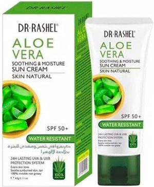 دكتور كريم واقي شمسي ملطف ومرطب بخلاصة الصبار من راشيل 60 غم، لنوع البشرةالكلة، 50 SPF، 60.0 ملليلتر