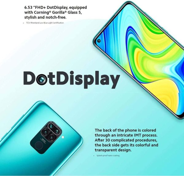 ⁦Xiaomi Redmi Note 9 128GB 4GB RAM International Version -(Forest Green)⁩ - الصورة ⁦5⁩