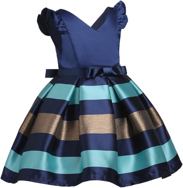⁦Cichic Girls Party Dress Toddler Girls' Princess Dresses for Birthday Bridesmaid Wedding Occasion Sparkly Frocks 2-12 Years Old…⁩ - الصورة ⁦4⁩