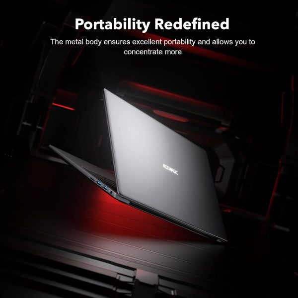 ⁦ACEMAGIC Laptop with Metal Case and Backlit Gaming Laptop AMD Ryzen 7 5700U (8C/16T, up to 4.3 GHz) for Gamer Notebook, 16.1 Inch FHD, 16GB DDR4.512GB M.2 SSD, WiFi 6, BT5. 2, HDMI (Grey)⁩ - الصورة ⁦6⁩