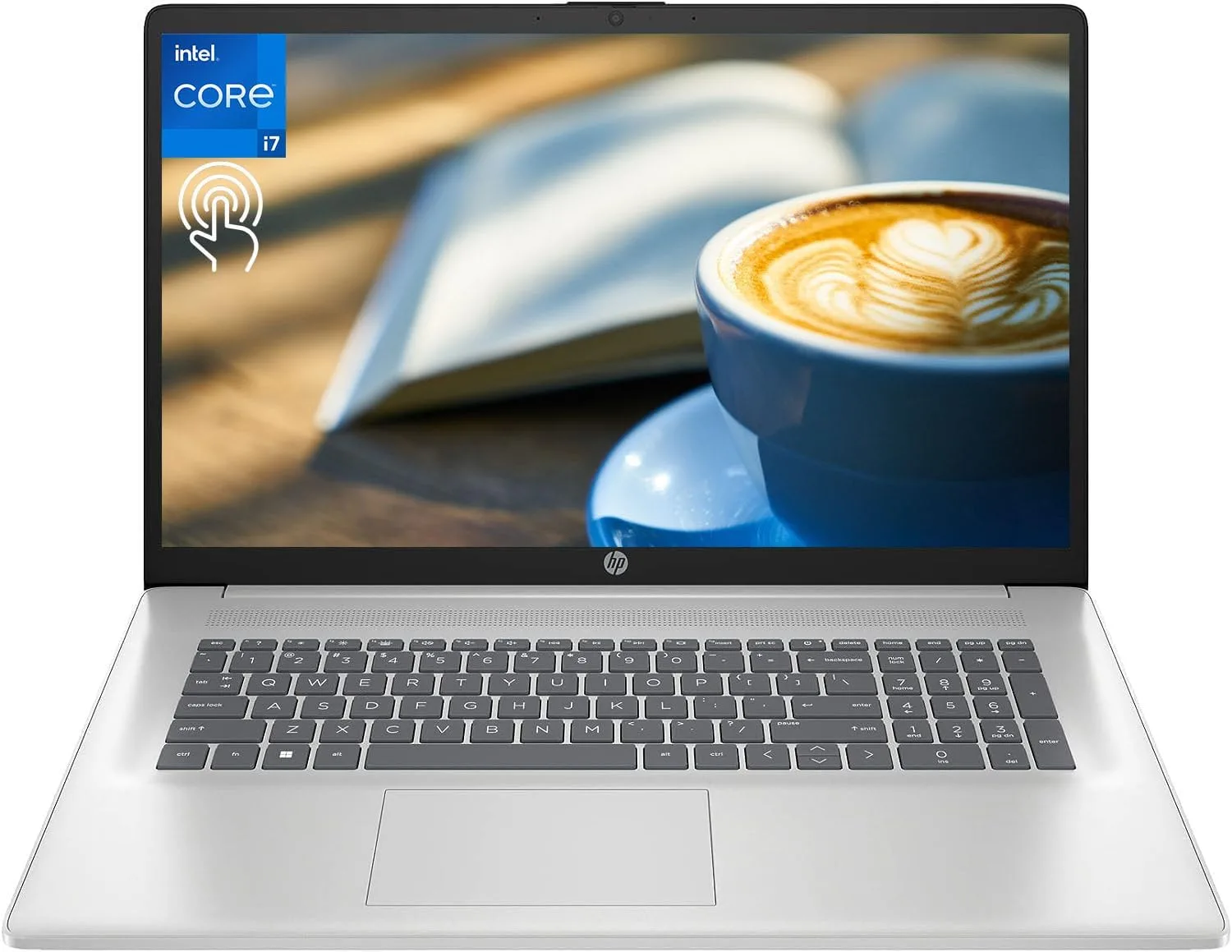 HP لابتوب 17 2023 بشاشة لمس 17.3 انش HD+ ومعالج انتل كور i7 1355U (10 انوية) وذاكرة RAM 32GB وSSD 2TB وبطاقة عرض مرئي انتل ايريس Xe وواي فاي 6 وبلوتوث وكيبورد باضاءة خلفية وويندوز 11 هوم