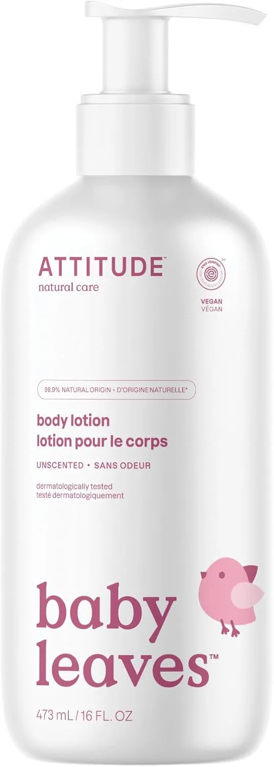 غسول الجسم الطبيعي للأطفال من ATTITUDE للبشرة الحساسة تم التحقق EWG لا يسبب الحساسية طبيب الأمراض الجلدية d خالٍ العطر 16 أونصة سائلة