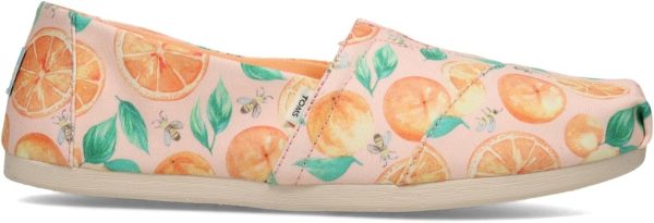 ⁦TOMS Alpargata قماش قطني معاد تدويره حريمي بدون كعب مسطح, أسود, 0⁩ - الصورة ⁦2⁩