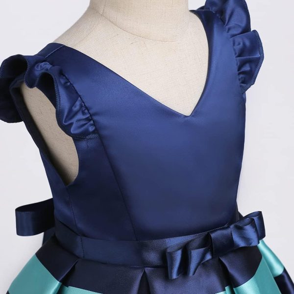 ⁦Cichic Girls Party Dress Toddler Girls' Princess Dresses for Birthday Bridesmaid Wedding Occasion Sparkly Frocks 2-12 Years Old…⁩ - الصورة ⁦5⁩