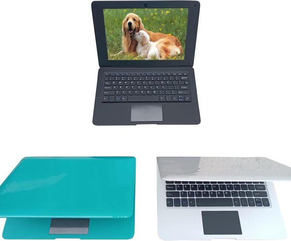 ⁦Laptop Computer Mini 10 Inch Quad Core Powered by Android 12 Netbook 64GB Small Computer with WiFi Webcam Bluetooth,Charger Mouse Included,Suitable for Children and Students, 4 Color Options (Pink)⁩ - الصورة ⁦5⁩