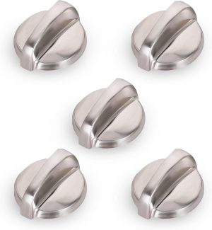 5 Pack GE Appliance Burner Control Knobs WB03T10284 191d5100 Replacement for Electric Range/Stove/Oven - Infinite Switch Knob Replaces 1373043 AP4346312 AH2321076 EAP2321076 PS2321076