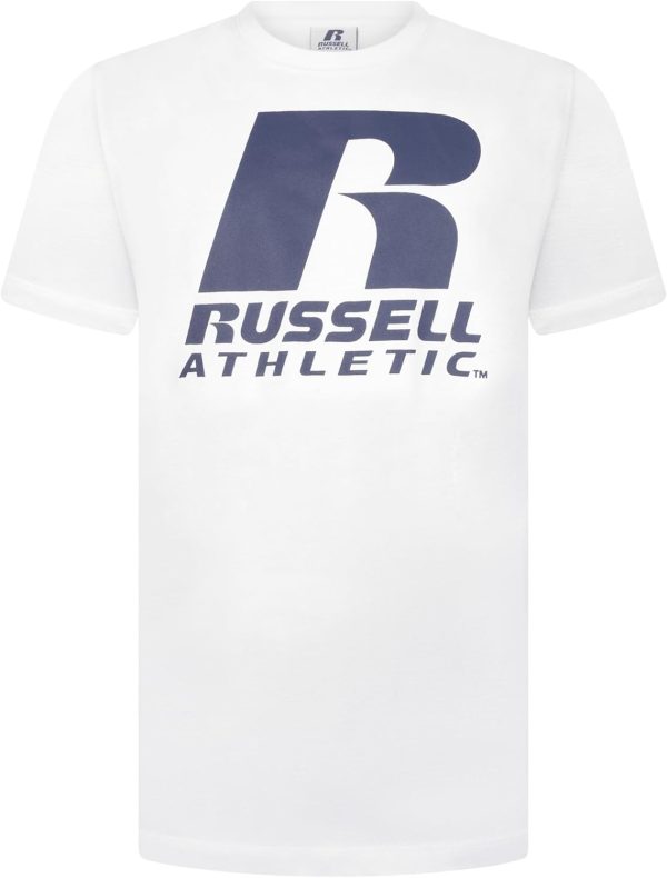 RUSSEL ATHLETICS Boys RSL0008002 Russell Athletic Logo T-Shirt 10-11Y Arona.