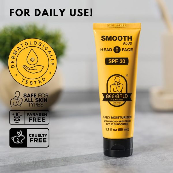⁦كريم ترطيب يومي سموث بلس من بي بالد مع واقي شمسي بعامل حماية من اشعة الشمس بدرجة 30SPF وبسعة 1.7 اونصة⁩ - الصورة ⁦5⁩