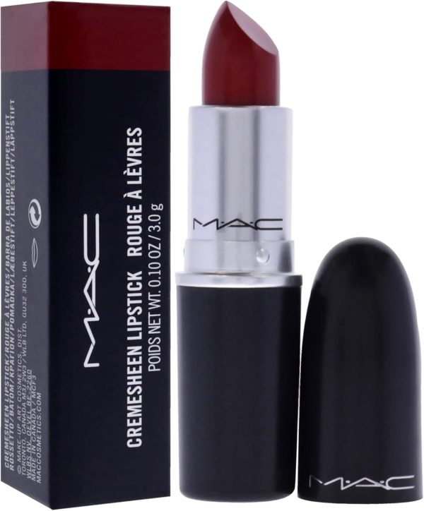 ⁦MAC Cremesheen Lipstick - 0.1 oz Brave Red⁩ - الصورة ⁦3⁩