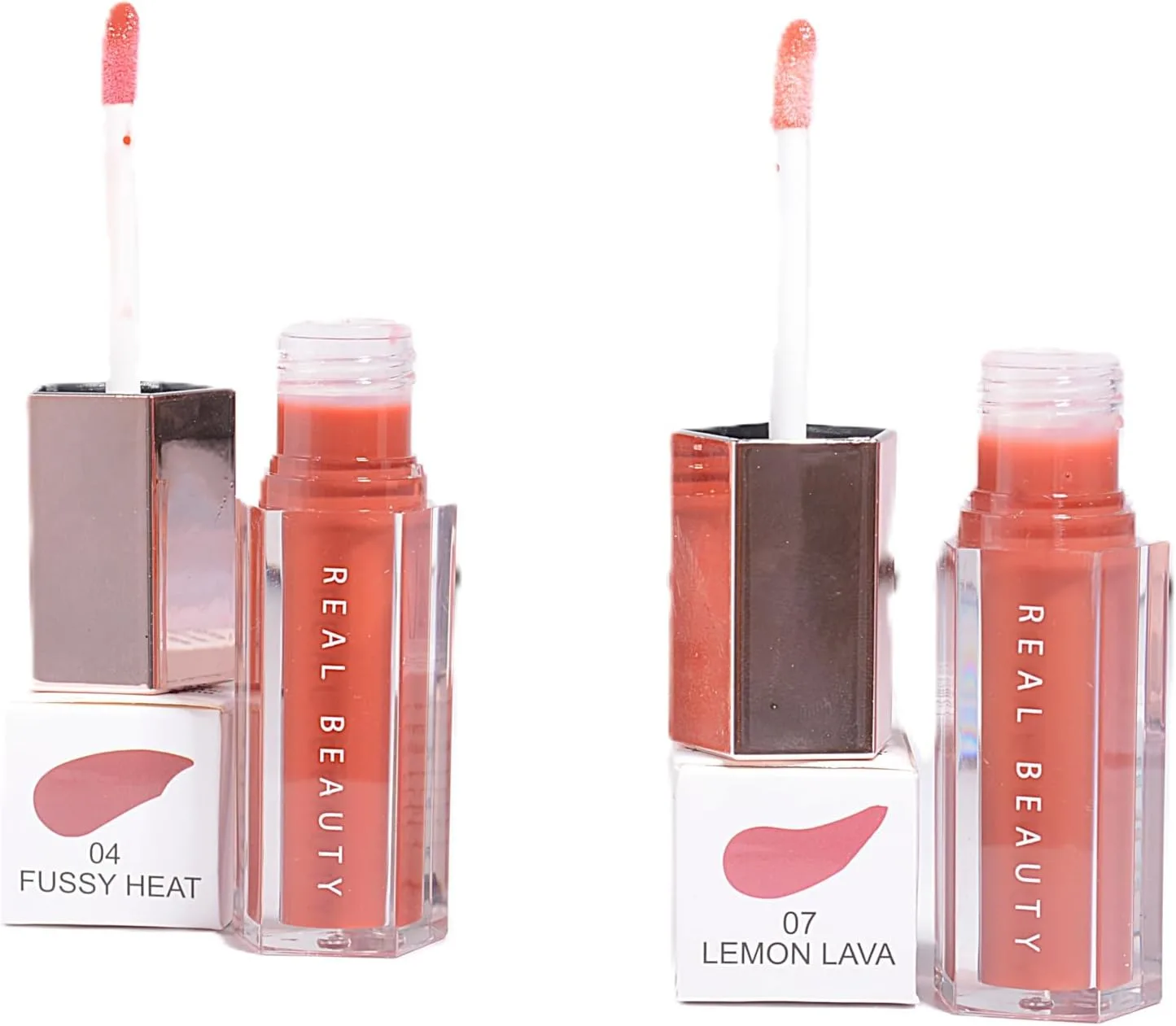 Real Beauty Liquid Waterproof Lipstick Set No.07+ 04