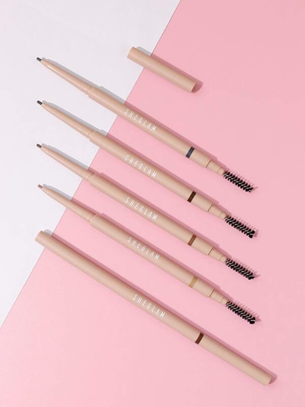 ⁦SHEGLAM Makeup Micro Brow Pencil Waterproof Long Lasting Daily Look Eyebrow Pencil Ash Brown⁩ - الصورة ⁦4⁩