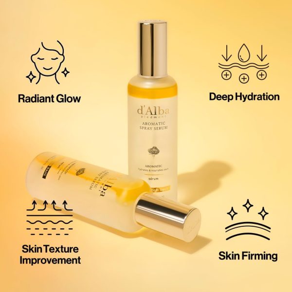 ⁦سيروم بخاخ عطري ايطالي وايت ترافل فيرست من دالبا وجه مرطب لامع مضاد للأكسدة نباتي معطر أجل المرونة والترطيب لنوع البشرة حساسة بيدمونت للجنسين، من دالبا بيدمونت⁩ - الصورة ⁦5⁩