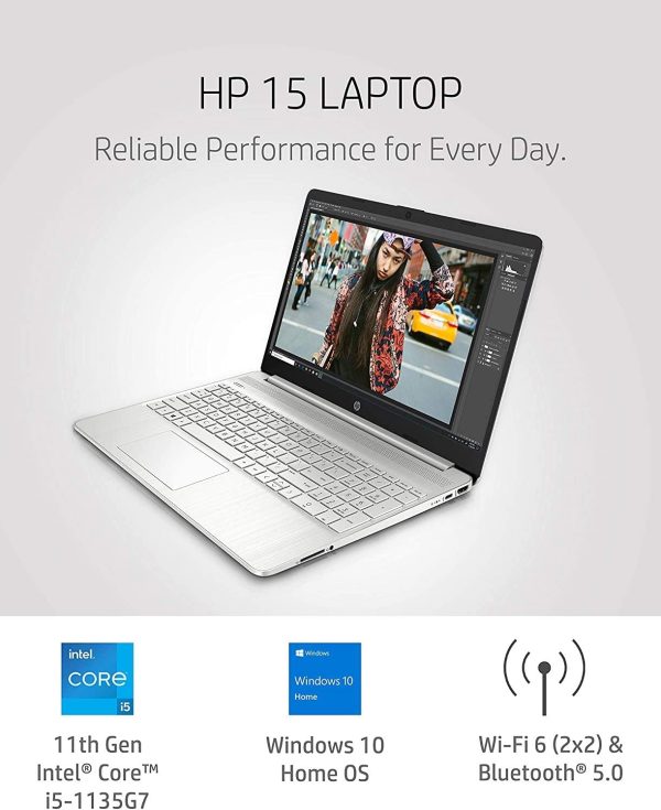 ⁦HP 15.6 FHD IPS Flagship Laptop Computer, 11th Gen Intel 4-Core i5-1135G7(Up to 4.2GHz, Beat i7-1060G7), 32GB RAM, 1TB PCIe SSD, Iris Xe Graphics, Bluetooth, HDMI, WiFi, Win11,w/GM Accessories⁩ - الصورة ⁦7⁩