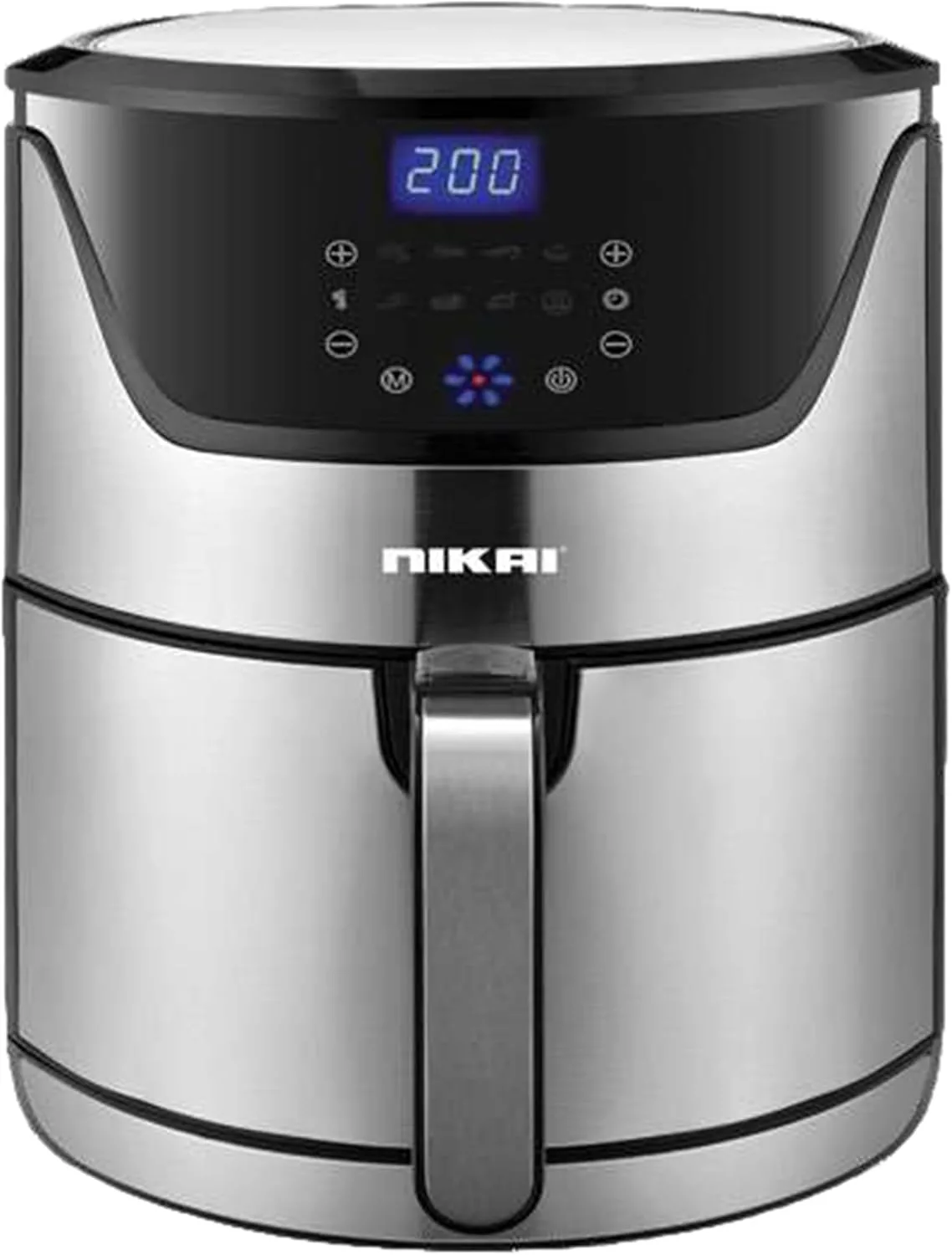 Nikai 6 Liter Digital Air Fryer, 1800 Watts, Auto Cut Off, Non-Stick Coating Pan, 60 min. timer, Detachable Frying Basket - NAF688DS