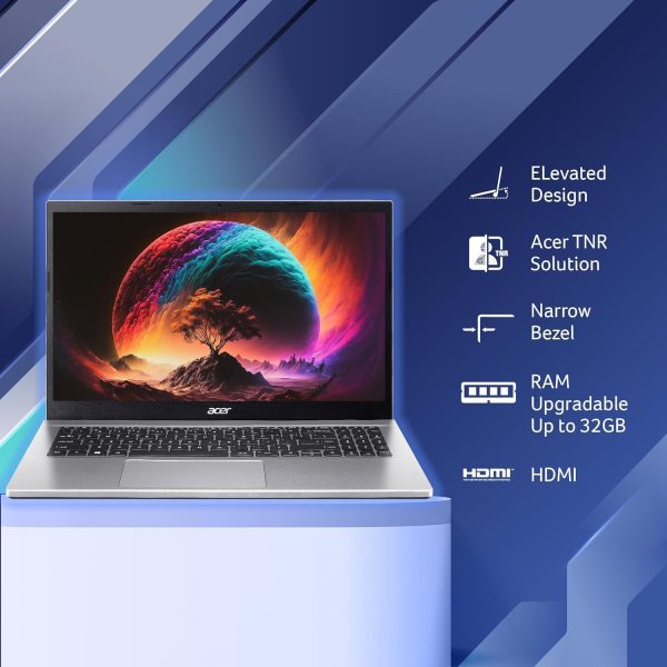 ⁦نوت بوك اسباير 3 بذاكرة RAM 4GB وSSD 256GB ومعالج انتل كور i3 1215U وويندوز 11 برو⁩ - الصورة ⁦3⁩