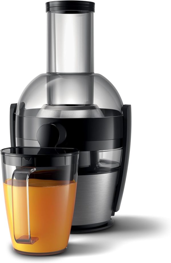 ⁦Philips Juicer Viva Collection - 700W, Juice Extractor, Silver Aluminium - HR1863/22,⁩ - الصورة ⁦2⁩
