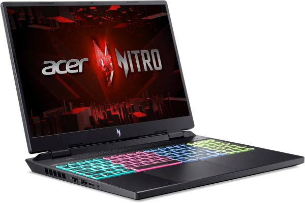 ⁦Acer Nitro 16 Gaming Laptop | AMD Ryzen 5 7640HS Hexa-Core CPU | NVIDIA GeForce RTX 4050 Laptop GPU | 16-Inch WUXGA 165Hz IPS Display | 8GB DDR5 | 512GB Gen 4 SSD | WiFi 6E | RGB⁩ - الصورة ⁦10⁩