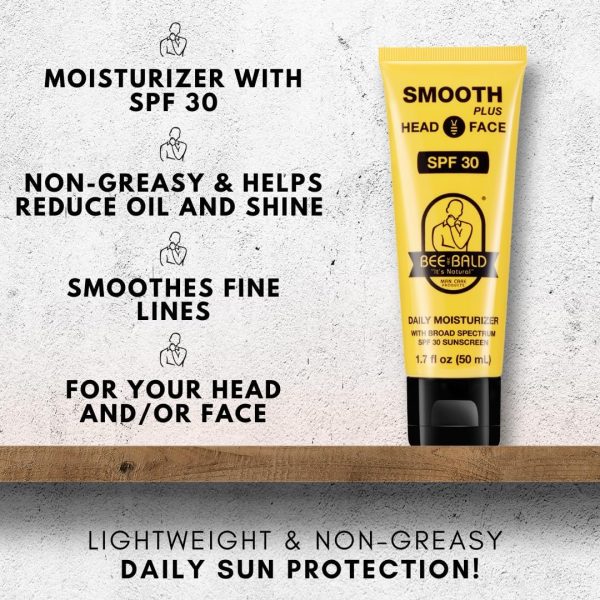 ⁦كريم ترطيب يومي سموث بلس من بي بالد مع واقي شمسي بعامل حماية من اشعة الشمس بدرجة 30SPF وبسعة 1.7 اونصة⁩ - الصورة ⁦3⁩