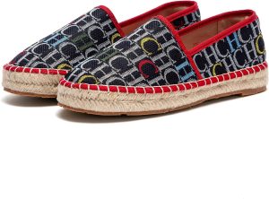 Women's Loafers with Spliced Letter Print Flat Shoes for Comfortable Walking Grass Woven Linen Sole