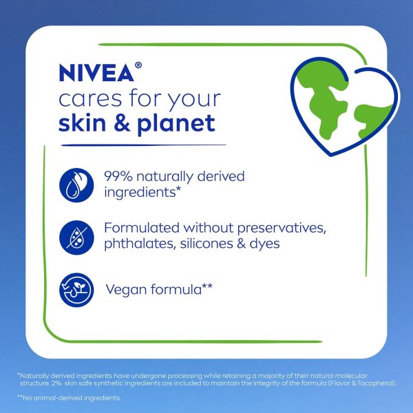 ⁦NIVEA Dewy Lip Care with Hyaluronic Acid, Lip Balm Leaves Visibly Less Noticeable Lip Lines and No Waxy Feel, 0.18 Oz, Pack of 4⁩ - الصورة ⁦9⁩