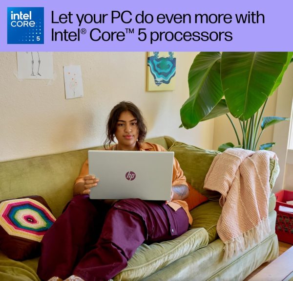 ⁦HP 15.6-inch Touchscreen Laptop, Intel Core 5 120U, FHD (1920 x 1200) Display, Wi-Fi 6, Webcam, Windows 11 Pro Copilot, w/Office 365 (16GB RAM | 1TB PCIe SSD)⁩ - الصورة ⁦2⁩
