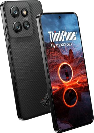 Motorola ThinkPhone 25 5G 2024 XT2409-06 | Dual SIM (Nano SIM, eSIM) 256GB + 8GB RAM Android 14 Factory Unlocked Smartphone - Carbon Black