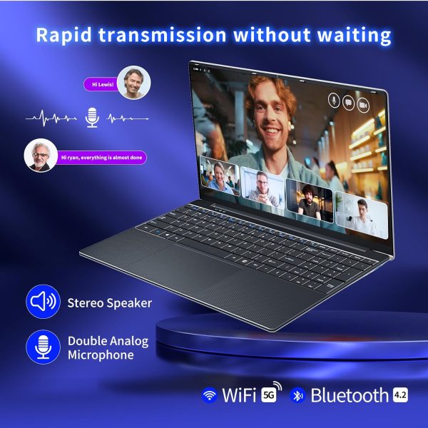⁦KUU 15.6 inch Laptop Computer, Core i5 Processor Laptop,Gaming laptops,up to3.60 GHz,16 GB RAM 512 GB SSD Storage, Supports 180 Angle Opening,Full HD IPS Display,⁩ - الصورة ⁦5⁩
