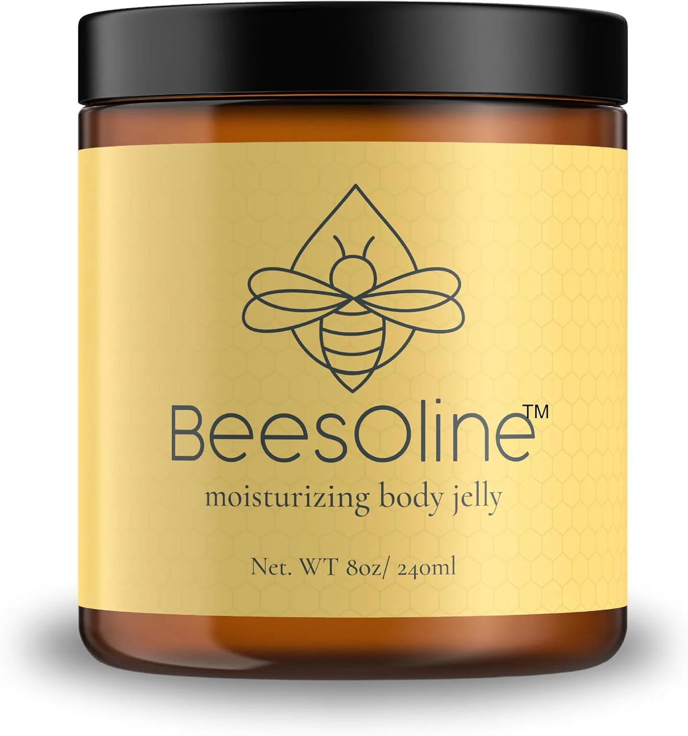 BeesOline All Natural Moisturizer -100% PETROLEUM FREE Alternative, NON-GMO Sunflower Oil | ORGANIC Castor Oil | JOJOBA Butter | Medical Grade Beeswax,1-8oz jar, Soothing Moisture (Packaging may Vary)