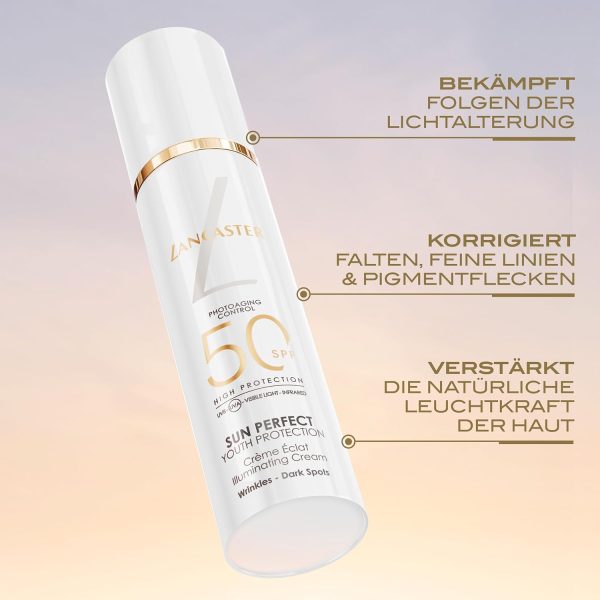 ⁦Lancaster Sun Perfect Sun Illuminating Cream SPF50, 50ml⁩ - الصورة ⁦3⁩