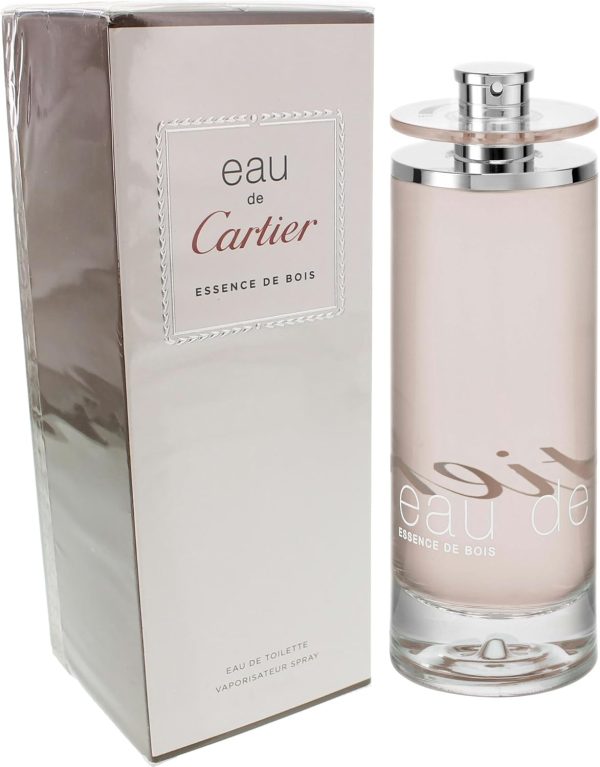 Cartier Eau De Essence De Bois Fragrance Spray For Unisex, Eau de Toilette Scent for Women, EDT Cologne for Men, 6.75 Oz