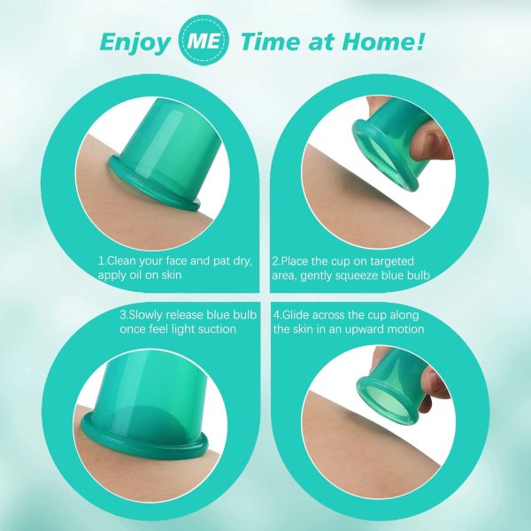⁦Funxim Anti-Cellulite Slimming Suction Cup, Medical Silicone, Hypoallergenic, Easy to Use – Limit 15 Minutes a Day, Silicone Beauty Care – Massage⁩ - الصورة ⁦5⁩
