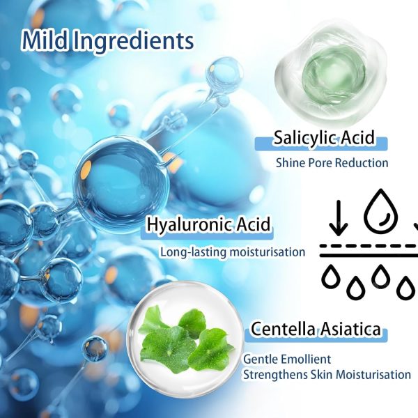 ⁦Azonee Face Serum Mask, Hydrating Face Skincare Serum, B5 Mask with Salicylic Acid, Korean Mask, Light Oil Control Face Serum, Face Moisturizer⁩ - الصورة ⁦4⁩