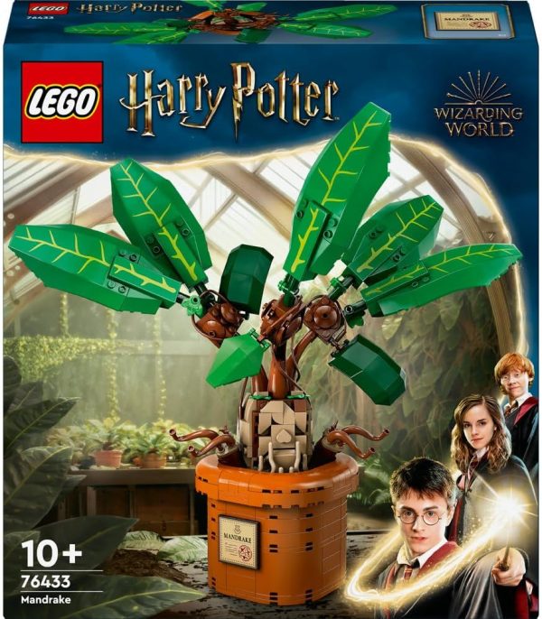 ⁦LEGO Harry Potter Mandrake Plant Toy Figure and Pot, Magical Set, Wizarding World Gift Idea for Girls, Boys and Fans, Imaginative Kids, Bedroom Decoration or Desk Accessory 76433⁩ - الصورة ⁦9⁩