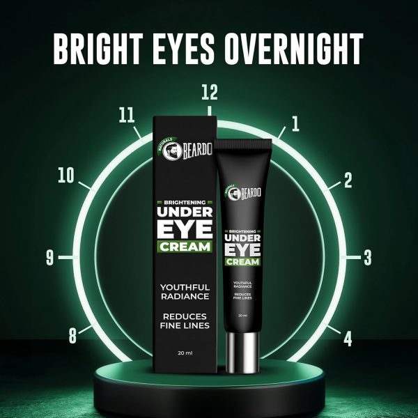 ⁦Beardo Brightening Under Eye Cream for Men | Dark Circle Remover for Men | Eyelift with Under Eye Mask | Eye Cream for Dark Circles Removal | Reduces Dark Circles, Wrinkles & Fine Lines | 20ml⁩ - الصورة ⁦5⁩