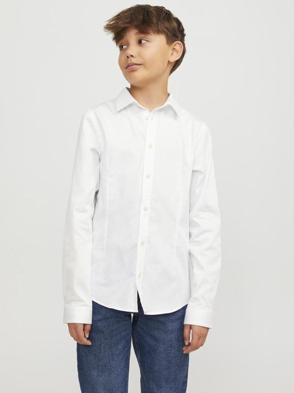 ⁦Jack & Jones Boy's JPRPARMA SHIRT L/S STS JR Shirt⁩ - الصورة ⁦3⁩
